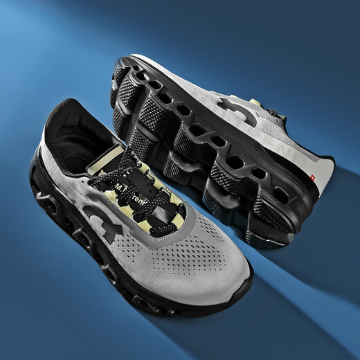 
[Same model for Angjia] Carbon board running shoes shock-absorbing men's trendy breathable mesh lightweight outdoor anti-odor sneakers dark gray-black-Shuai Le 9912 43