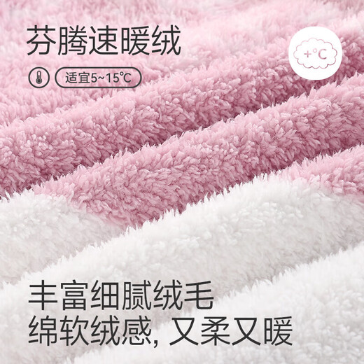 Fenton off-code clearance coral velvet couple pajamas winter women's men's thickened plus velvet suit large size home clothes FX25940680 blue and white strips single men's style L recommended female 110-124 Jin Jin equals 0.5 kg, male 126-146 Jin Jin equals 0.5 kg