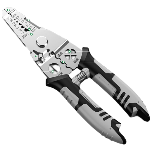 Shengda multi-functional wire stripping pliers new electrician special dialing wire crimping wire cutting pliers wire peeling scissors artifact 8 inches