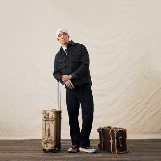 Levi's 25th Autumn and Winter New Men's American Retro Quiet Luxury Style 565 Loose Straight Jeans Dark Indigo 32 (32)