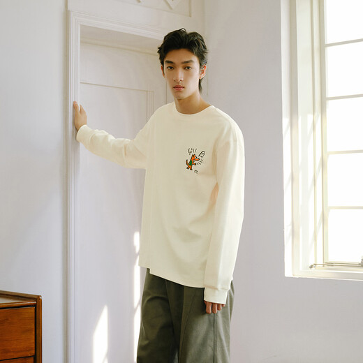 Semir long-sleeved T-shirt men's autumn and winter graffiti print couple wear textured inner wear 2025 bottoming shirt 109725101202