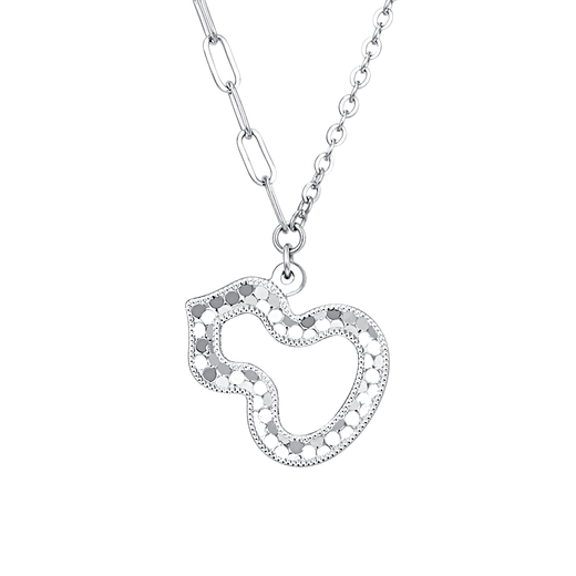 Jinzhifu Gourd Platinum Necklace Pendant Female Fish Scale PT950 Platinum Copper Coin Pendant for Girlfriend and Wife as Mid-Autumn Festival Gift, About 4.15 Grams (More Refund, Less Replenishment)