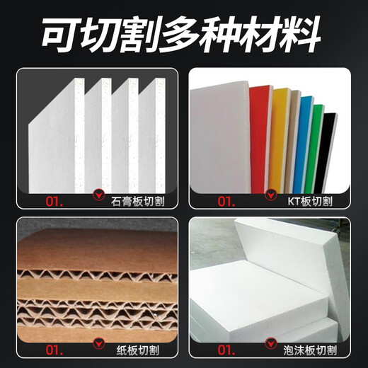 SHALL Gypsum Board Artifact Cutting Knife Stainless Steel Foldable Gypsum Board Dust-Free Cutter Hand Push High Precision Push Knife Small Handle-Thick Knife Holder Basic Model