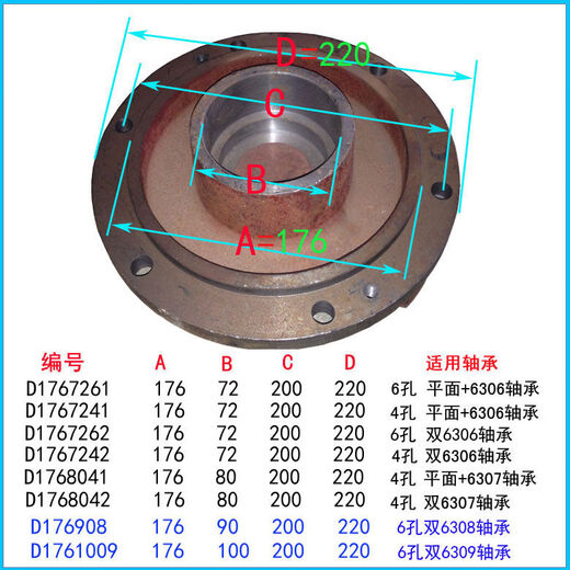 
Sanqihu Shanghai People's QY submersible pump base lower cover middle plate upper cover oil cylinder cast iron deepened thickened explosion-proof D13547 foot with flat bearing hole