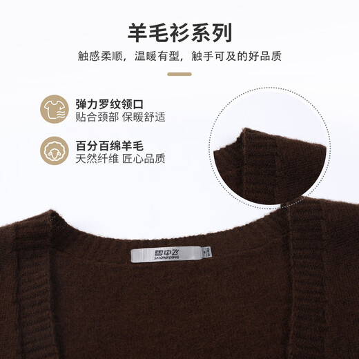 SNOWFLYING 100% sheep wool knitted vest women's new V-neck solid color casual wool sweater versatile layered sweater