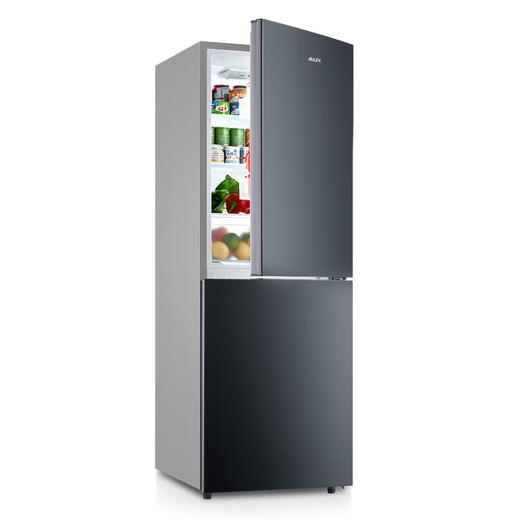 AUX household double-door mini refrigerator refrigerated freezer fresh-keeping small refrigerator dormitory rental energy-saving refrigerator air-cooled frost-free 188 liters BCD-188W248 Galaxy Gray
