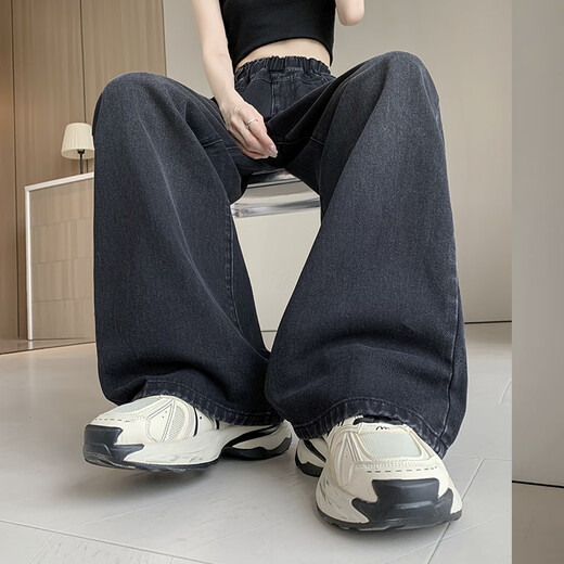 Xianmeiti large size plus velvet jeans for women 200Jin Jin is equal to 0.5kg. Extra fat and plus size women's pants for fat girls to look slim and wide-leg pants. 7959 plus velvet #. It is recommended to wear 1.6m or above. 3XL is recommended. 140-160Jin. Jin is equal to 0.5kg.