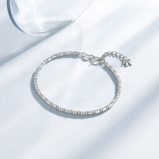 Chao Acer Explosive Bungee Beads Platinum Bracelet for Women PT950 Platinum Hand Jewelry Birthday Gift for Women Pricing including labor cost 550 yuan 6.3 grams