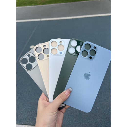 Shifanli is suitable for Apple 13pm/13pro mobile phone back cover glass 13promax rear screen case large hole back cover glass ma blue original quality (with tool glue) Apple 13pro