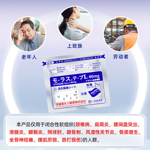 Shouchengtang Japanese plaster Jiubu light-sensitive patch neck shoulder lumbar tendon sheath synovial joint mint soothing patch 3 bags