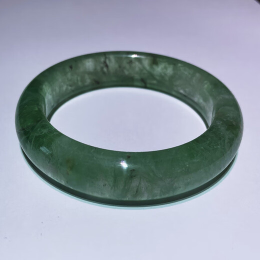 Buhesyt natural crystal green fluorite bracelet inner diameter 50mm