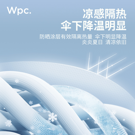 WPC.WPC Parasol klein und tragbar für Frauen mit hochwertigem Haken-Sonnenschutz Sonnenschutz mit Regen Doppelzweck Vinyl Sonnenschutz [Perlreihe] -White 801-15924-102of