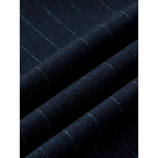 CEO Youngor wool suit suit for middle-aged men, business casual, iron-free, anti-wrinkle, blue striped thick coat, dark gray Youngor 2XL 185