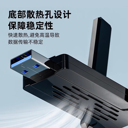 Wireless network card desktop computer wifi receiver 1300M Gigabit driver-free 5G dual-band notebook unlimited network card WiF15 650M single antenna 2.4G+5.8G dual-band