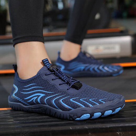 2025 outdoor river tracing shoes for men and women in summer mesh breathable couple sports non-slip wading shoes hiking shoes fitness shoes C801 black 43