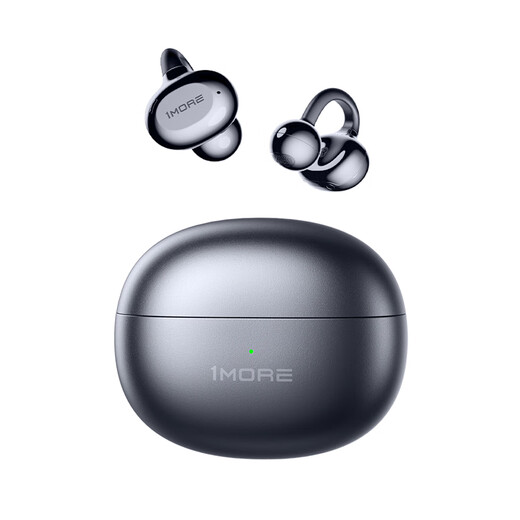 Wanmo (1MORE) S20Pro Bluetooth headset ear clip type non-in-ear open type air bone conduction concept sports long battery life call noise reduction suitable for mobile phone Jay Chou texture black