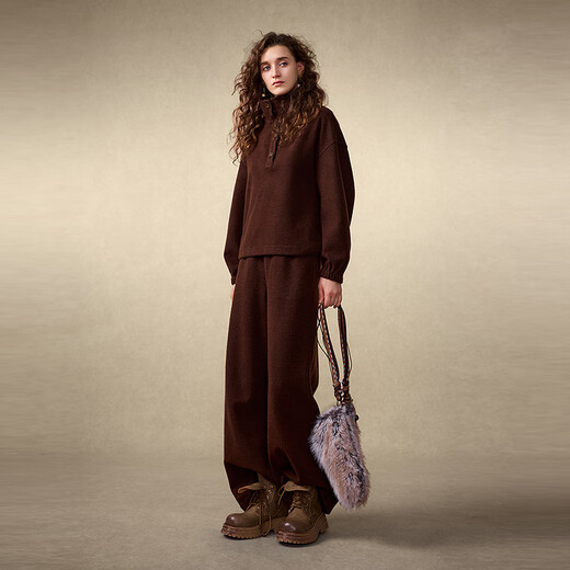 Wancaoyi (wancaoyi) Wancaoyi Shopping Mall Same Style 2025 Winter New Fashion Suit H25421551 Brown XS