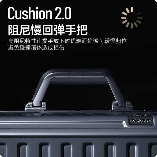 漫游行李箱拉杆箱大容量男女旅行箱铝框密码皮箱子珍珠白24英寸