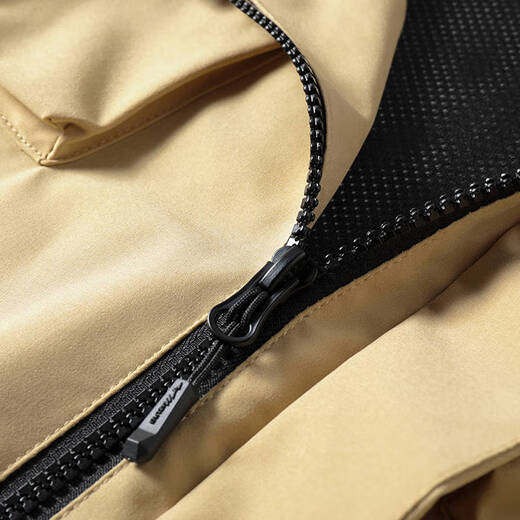 Mizuno Outdoor Jacket Men's Hooded Loose Jacket Jacket Windproof Mountaineering Suit for Men and Women 3111 Black/Eye Green (Single Flush) XL