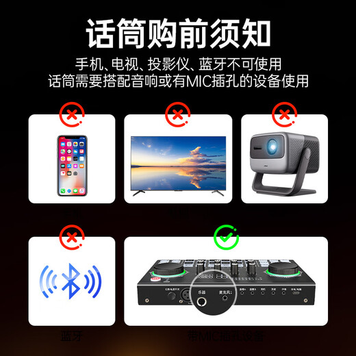 NINTAUS wireless microphone one-to-two home KTV professional karaoke singing microphone teaching stage conference hosting performance special handheld wireless microphone OK-12D gold