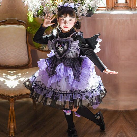 G.duck Little Yellow Duck Lolita Princess Dress Girls Dress Kuromi Clothes Children's Performance Clothes Baby Birthday Gift Single Skirt 150 Size 11~12 years old 140-150cm cm