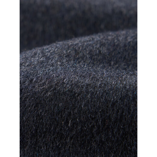 MONTAGUT double-sided cashmere coat men's short middle-aged winter stand-up collar casual woolen woolen jacket dad coat black S 165/84A