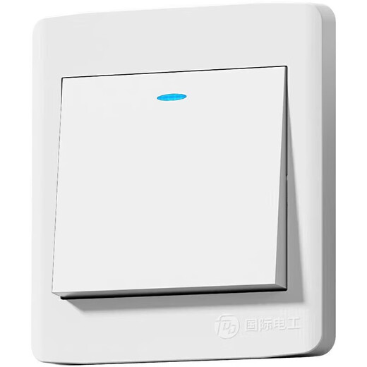 Bull (BULL) same style concealed engineering switch socket white 86 type wall switch panel one opening three holes 10A16A socket one opening five holes single control