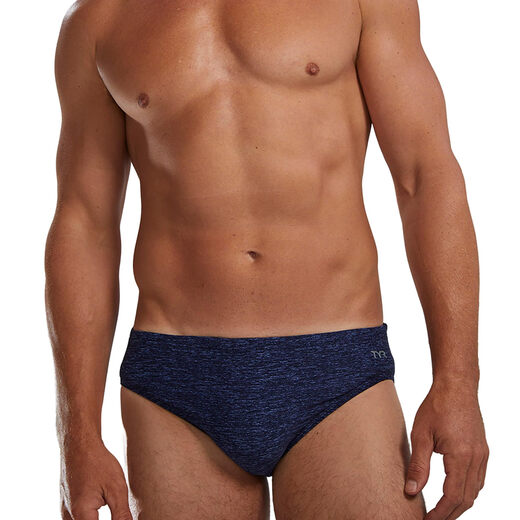 TYR Men's Swim Briefs Professional Sports Polyester Adjustable Waistband Adult Swimwear Midnight Navy 30