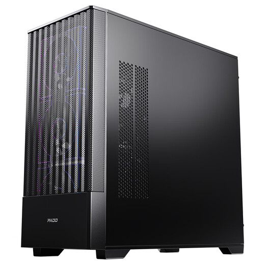 半岛铁盒（PADO）W3黑色游戏电脑台式机主机箱 （11风扇位强散热/360水冷/MATX主板/滑玻侧板/5槽PCIE/兼容5090）