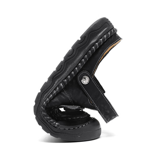 Sandalen Herren trendy Outdoor Sports Kleidung Bag-Toe Casual Schuhe Pantoffeln 2025 Neue Sommer atmungsablöschbare Männer Beachschuhe grau [Mikrofaserleder A673] 45