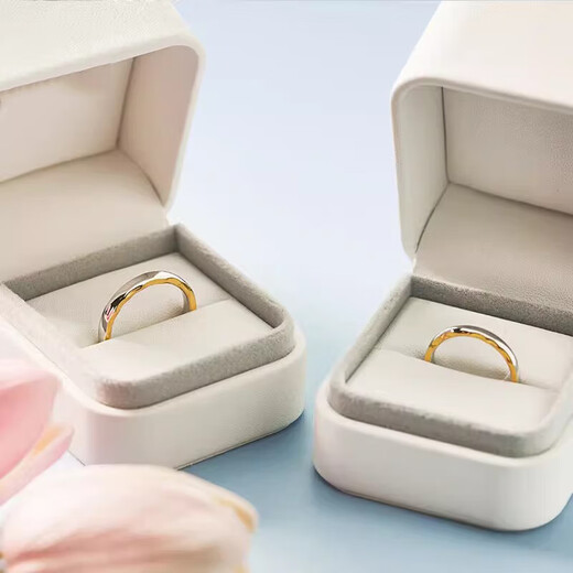 MZMZ platinum couple ring Haoyue and Sea pt950 plain ring platinum birthday and Valentine's Day gift for girlfriend, light luxury model-Haoyue and Sea ring