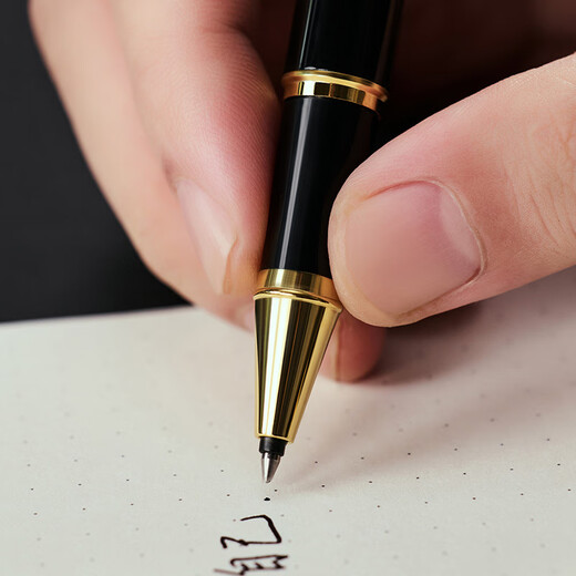 PARKER Ball Ball Pen Gel Pen High-end Gift Student Set Business Gift Customized Engraving Men's and Women's Birthday Graduation Gift Gift Stationery Signature Pen Smooth Writing Practice Pen IM Pure Black Liya Gold Clip Ball Ball Pen