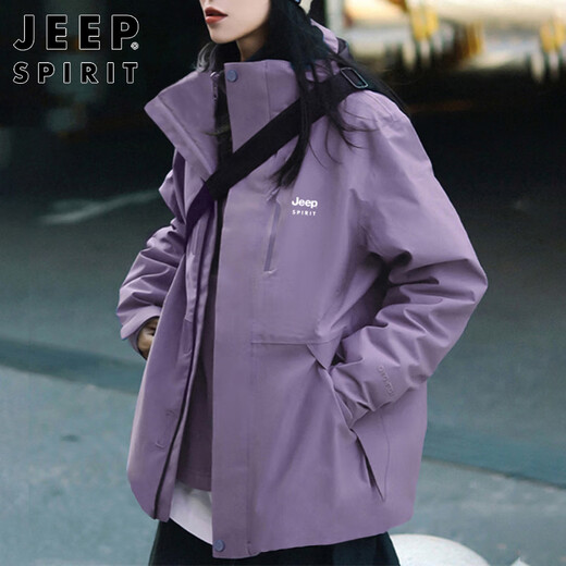 JEEP SPIRIT Jeep Jacket for men and women three-in-one casual jacket men's jacket autumn and winter sports soft shell windproof clothing