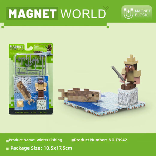 Shantoulin Village McWorld Декоративные магнитные строительные блоки McGame Scene Minecraft Собранные игрушечные строительные блок 2: 0 см. Mario 150pcs-13661