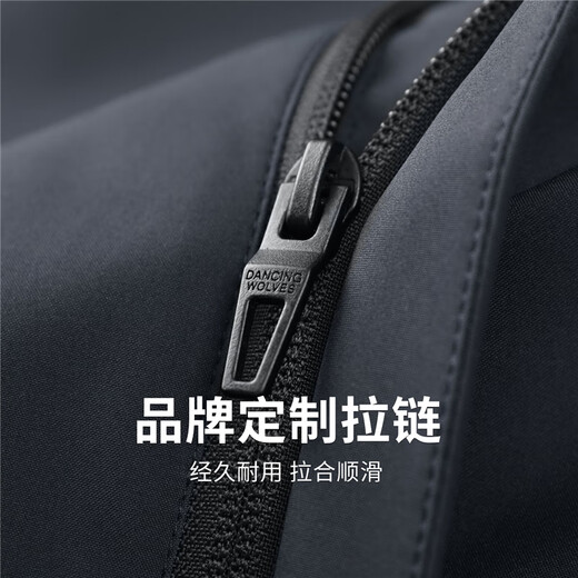 Dances with Wolves Windproof Hooded Jacket Men's Detachable 2025 Autumn New Casual Anti-Wrinkle Commuting Men's Jacket 1020 Navy Blue 101 - Velvet Style L (175)