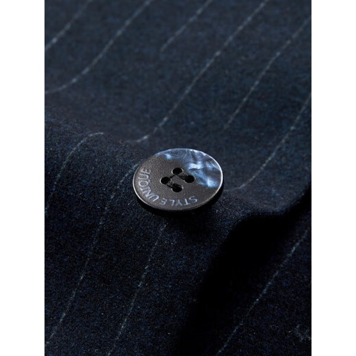 CEO Youngor wool suit suit for middle-aged men, business casual, iron-free, anti-wrinkle, blue striped thick coat, dark gray Youngor 2XL 185