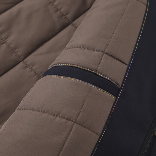 Shanshan (FIRS) men's winter mid-length cotton jacket with detachable hood for cold protection and warmth with silk liner, quilted and thickened thermal jacket