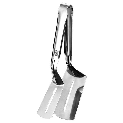 Steamed stainless steel frying spatula clip multifunctional kitchen gadget red spatula