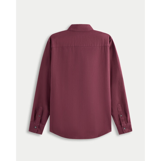 Abercrombie & Fitch Oxford shirt small elk pattern slim long-sleeved shirt 25 autumn men's 125-5225 purple M (180/100A)