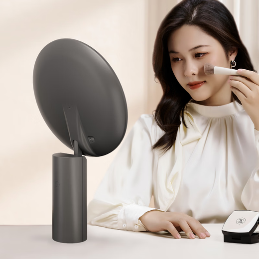 Meicai MAY Smart Makeup Mirror LED with Lights Light Luxury High-end Desktop Beauty Internet Celebrity Pearl White