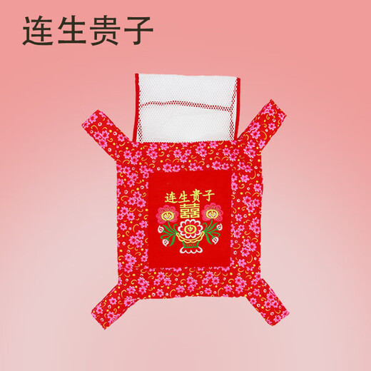 Traditional big red embroidered four-claw baby strap vintage strap free hands turtle baby straps carry baby straps gifts for self-use, safe entry and exit * pure cotton cartoon [baby full moon]