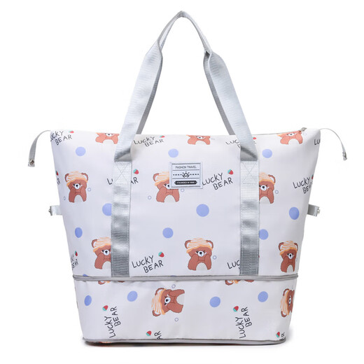 Hahainiao large-capacity women's portable travel bag fitness short-distance business trip luggage bag travel can be set with a trolley maternity storage bag