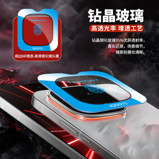 Walli AR anti-reflective film suitable for vivo iqoo15 lens film IQOO15 rear camera lens protective film anti-reflective tempered glass film wear-resistant and anti-fall-with locator