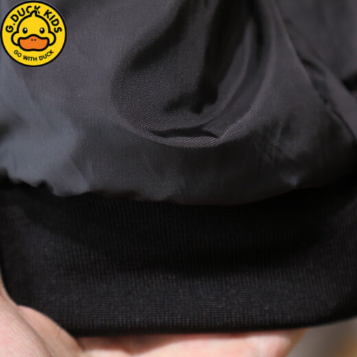 G.DUCKKIDS Little Yellow Duck Children's Light Clothes Winter New Boys Short White Duck Down Jacket Western Style Student Black Jacket Black 120 (recommended height is about 115 cm)