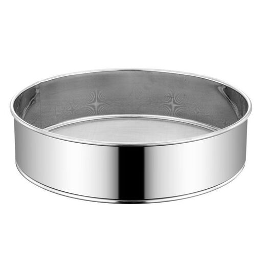 Meikejie stainless steel flour sieve filter sieve ultra-fine household sample leakage sieve kitchen baking tools 60 mesh sieve flour sieve about 15cm 1