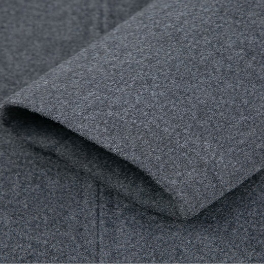 MONTAGUT French Cashmere Jacket Men's Middle-aged Business Casual Solid Color Wool Wool Short Autumn and Winter Dad Jacket Gray 2XL 180/96A