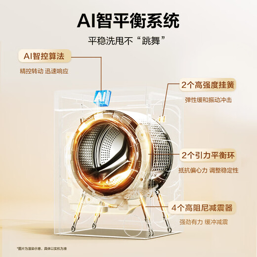 Haier's 26-year-old new product 58E 11kg ultra-thin drum washing machine with fully automatic variable frequency belt drying and washing and drying in one flagship store genuine first-class energy consumption state subsidy 11kg washing and drying + 1.2 wash + down blanket + air wash + double drying tunnel