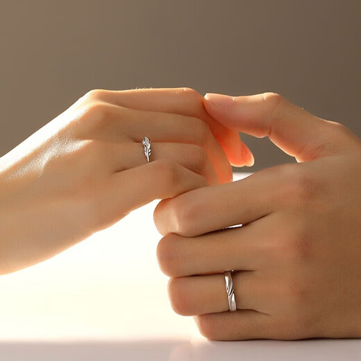 DR platinum couple ring pt950 platinum men's and women's engagement rings, a pair of Valentine's Day birthday gifts for girlfriends, Cupid's ring defaults to live and shut up to contact customers