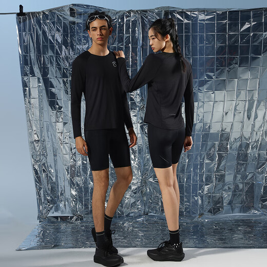 
Macondo original single product running long-sleeved T-shirt 9th generation breathable quick-dry sweat stains invisible and not easy to show night sea blue girl L