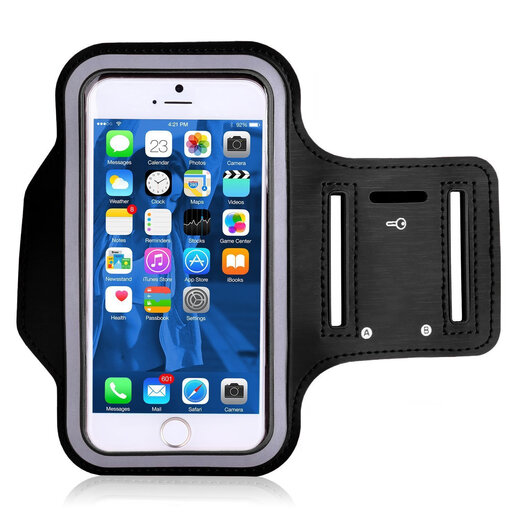 TAFN wrist mobile phone holder driving arm mobile phone case holder waterproof multi-functional convenient touch screen arm strap outdoor running sports arm strap wrist bag cycling navigation special black 6.5 inches